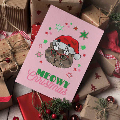 Cat Christmas Card
